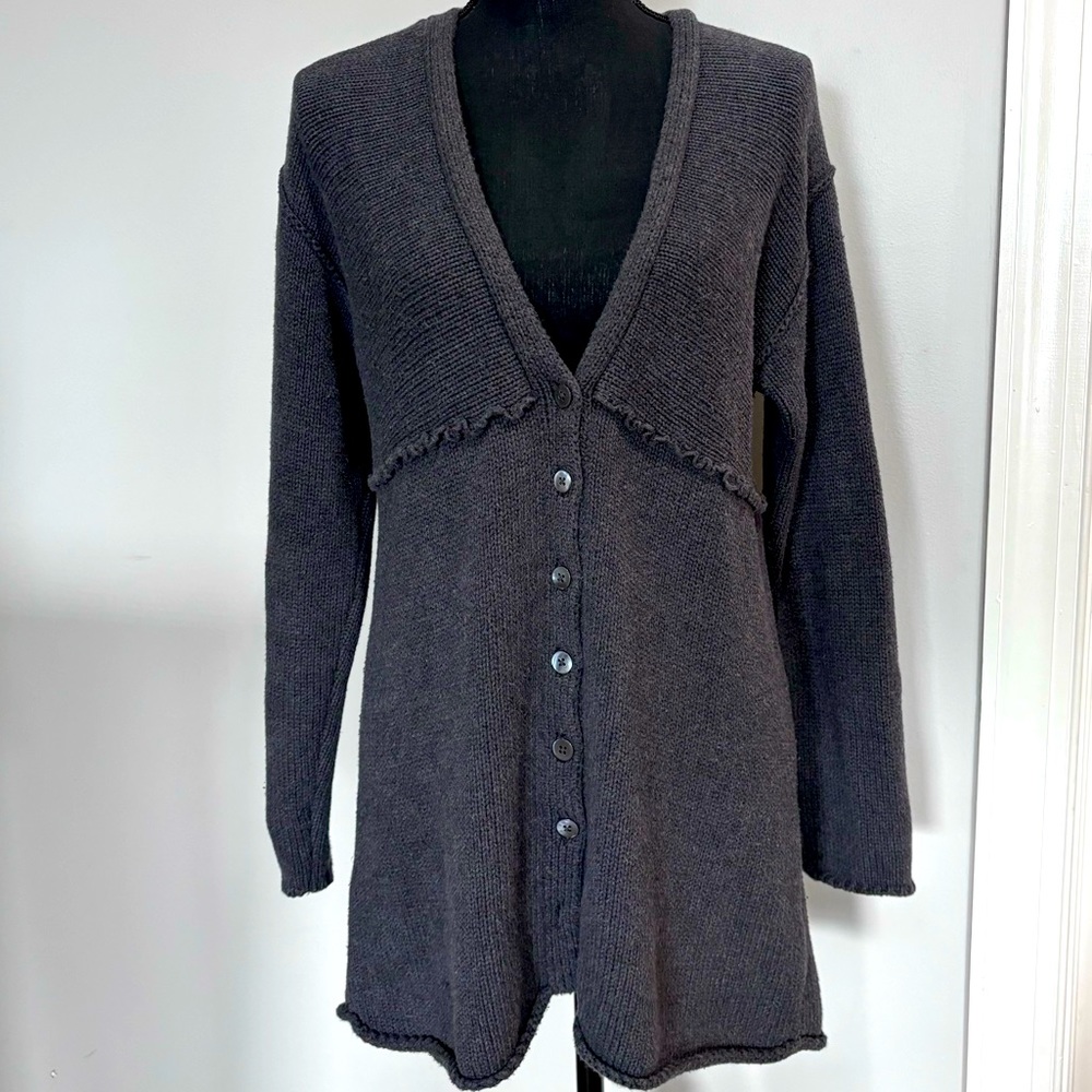J. Jill gray cardigan size medium. Tunic length.